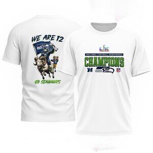 Seattle Seahawks x NFL 2026 Super Bowl we are 12 mascot Graphic T-Shirt